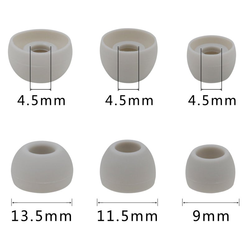 ALXCD Ear Tips Compatible with Powerbeats 3 2 Wireless, S/M/L 3 Sizes 12 Pairs Silicone Earbuds Tips Replacement Eartip, Compatible with Beats Powerbeats 3 Wireless 2, 12 Pairs Black/White/Red/Gray - Image 4